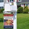 Patriotic 4th of July Garden Flag Cross Flag Vertical Double Sided Burlap 250 Anniversary USA Flag for Yard Lawn Outdoor Decor Independence Memorial Day Decoration 12x18 Inch